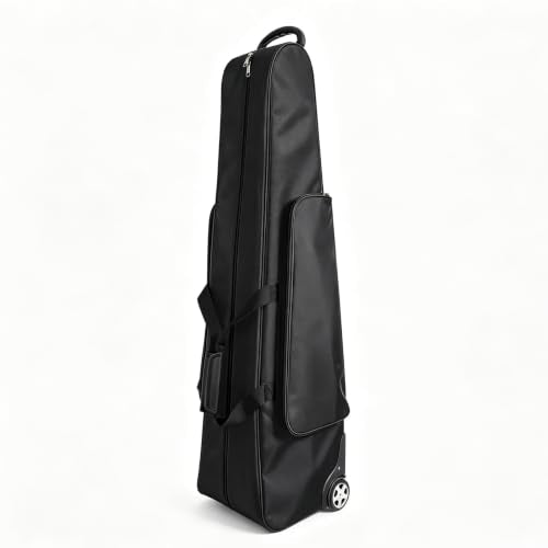 Fencing Bag with Wheels - Draw-bar Rolling Fencing Bag - Fencing Bags with Integrated Plate and Wheels - color: Black PRO
