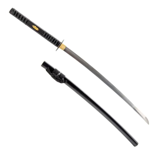 Katana Samurai Sword, 1045 Carbon Steel, Hand Forged, Full Tang - color: Empire Wheel