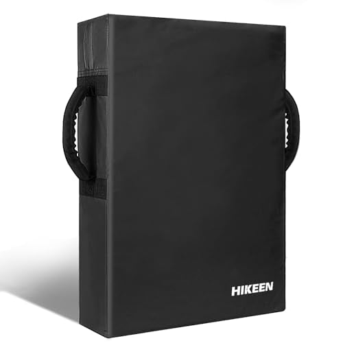 Hikeen Football Blocking Pad Training Equipment Denser Softer Foam Kick Pads for Football, Basketball, Hockey, Lacrosse Tackle Dummy - 24"x16" Kick Shield Pad with Handles (1PCS) - style: XXL 32"x20" Premium Blocking Pad – 1-Pack