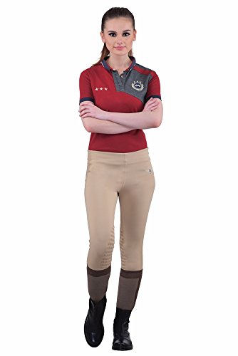 TuffRider Women's Ventilated Schooling Tights - color: Safari/Safari, size: Small