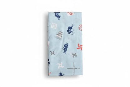 Japanese Gauze Tenugui Towel – 100% Cotton Made in Japan – Quick Dry, Soft & Lightweight Kitchen Tea Towel, Face & Hand Towel for Travel, Gym and Daily Use (1, Ninja Blue, Medium) - color: Ninja Blue