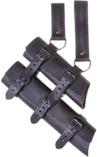 BLESSUME Medieval Knight Belt with Sword Frog Holster Rapier Scabbard Holder 1pc - color: Black 6
