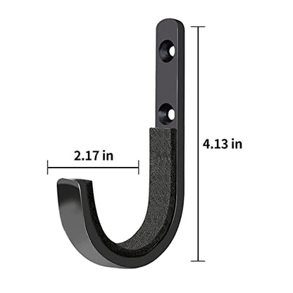 HEKAGURA Metal Gun Rack Storage Rifles Shotgun Hooks Wall Mount Hangers for Any Rifles Shotguns Archery Bow with Soft Padding and Heavy Duty Steel… - color: 4Pack Black