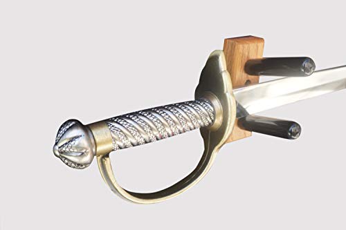Standard Horizontal Cutlass Sword Display Mount (Made in The USA) - color: Oak