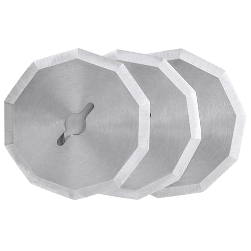 Mesee 3PCS Rotary Cutter Replacement Blades Cordless Electric Scissors Cutting Blades Cardboard Rotary Cutter Blade Refill for Leather Fabric Package Carpet Plastic Box Cutting