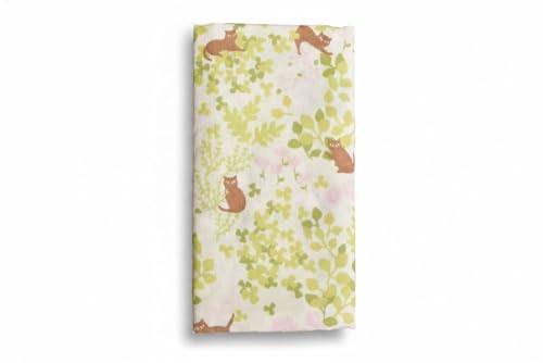 Japanese Gauze Tenugui Towel – 100% Cotton Made in Japan – Quick Dry, Soft & Lightweight Kitchen Tea Towel, Face & Hand Towel for Travel, Gym and Daily Use (1, Sunlit Cat Pattern Pink, Medium) - color: Sunlit Cat Pattern Pink