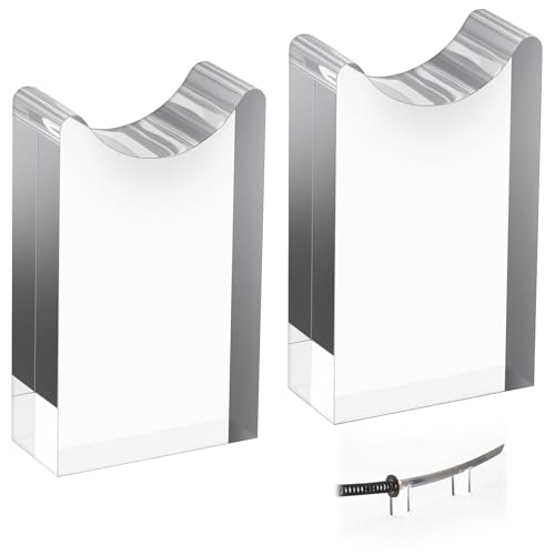 2 Pcs Acrylic Katana Stand Classic Display Holder - style: Classic