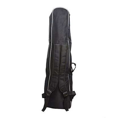 LEONARK Fencing Draw-bar Wheel Bag for Epee Saber and Foil - Hema Sword Bag Trolley Case for Fencing Suit and Mask - color: Black A