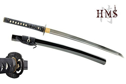 Hand Forged 1045 Carbon Steel Bamboo Leaf Katana Full Tang Sword
