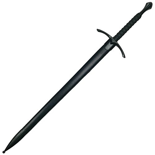 Medieval Sword One Hand Sword, Dull Blade. for Collection, Gift, Show and Fair Cosplay and LARP - color: Wizard-Black