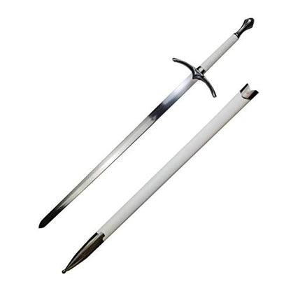 Medieval Sword One Hand Sword, Dull Blade. for Collection, Gift, Show and Fair Cosplay and LARP - color: Wizard-White
