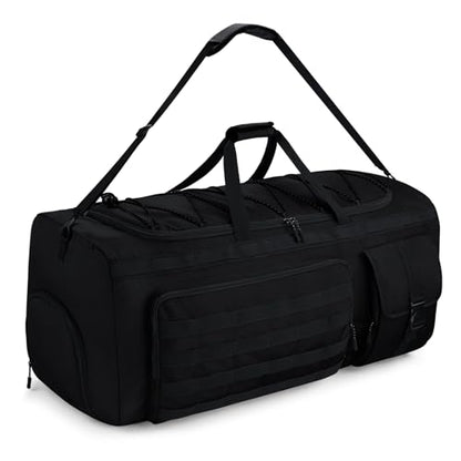 Gonex 90L Large Duffel Bag, Convertible Travel Sports Duffle - color: Black, size: 90L