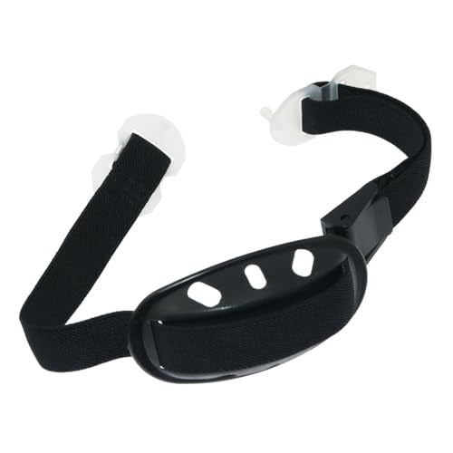 RLECS 2PCS Universal Helmet Adjustable Elastic Jaw Strap Plastic Bumper Hat Protective Work Cap Liner Chin Pocket Strap Black