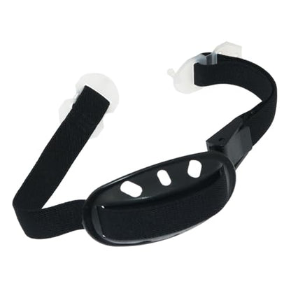 RLECS 2PCS Universal Helmet Adjustable Elastic Jaw Strap Plastic Bumper Hat Protective Work Cap Liner Chin Pocket Strap Black