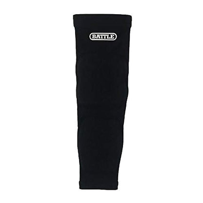 Battle Sports Elbow and Forearm Padded Football Sleeve - size: Adult L/XL, style: Black