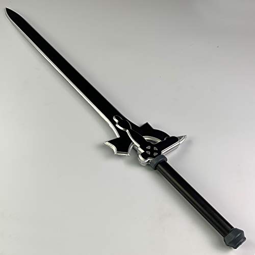 SAO Kiritos Foam Sword Fantasy One Hand Foam Medieval Sword, Rapier for Cosplay, Gift, Collections, and Props (E/DR/Sheath Combo)