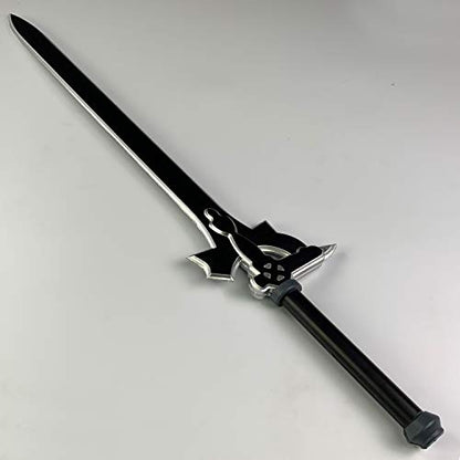 SAO Kiritos Foam Sword Fantasy One Hand Foam Medieval Sword, Rapier for Cosplay, Gift, Collections, and Props (E/DR/Sheath Combo)