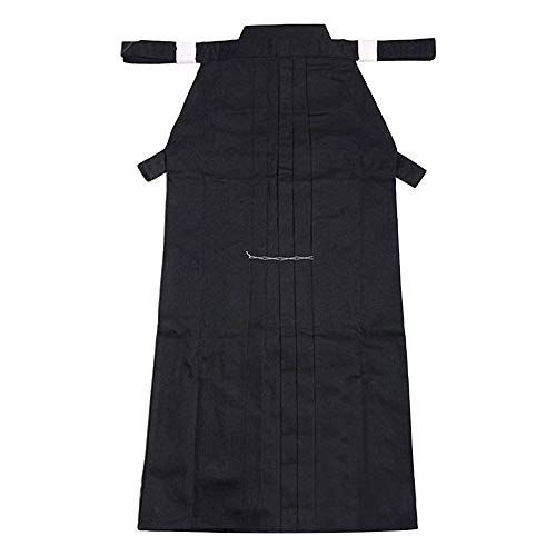 ZooBoo Kendo Uniform Men's Hakama Pants Traditional Martial Arts Wear - color: Black, size: Large