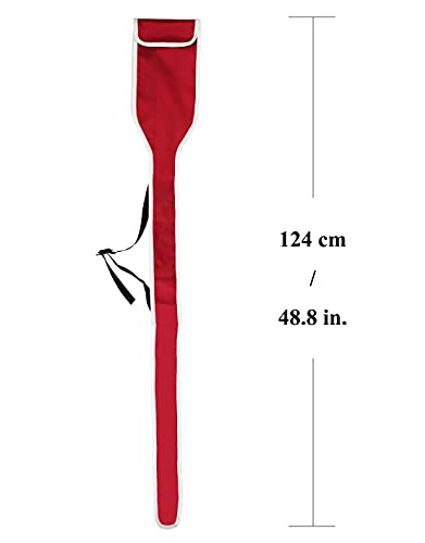 LEONARK Fencing Sword Sling Shoulder Bag for Foil Epee and Saber - Hema Longsword Bag Cover Case for Fencing Weapons - style: Sword Bag-red