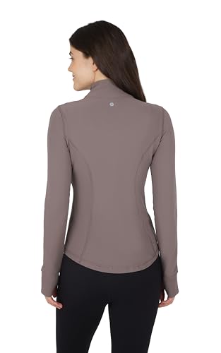 Interlink Ribbed Princess Seam Performance Jacket - color: Iron Ribbed, size: Large