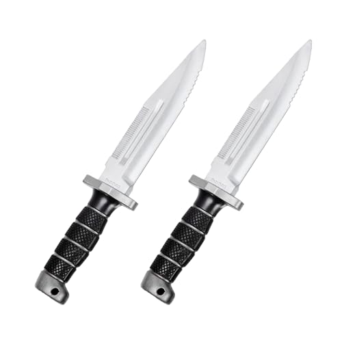 Pterosauria 2pcs PU Foam Fake Dagger Weapons, Cosplay Sword Props for Play Fighting Costume Accessory Party - color: 01(2 Pack)