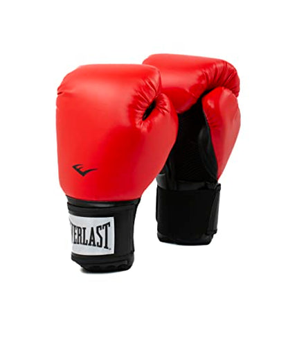 Everlast Prostyle 2 Boxing Gloves, Entry Level Training Gloves for Men and Women, Secure Fit Hook and Loop Closure & Ventilation, Heavy Bag & Speedbag Training - color: Red, size: 14 oz