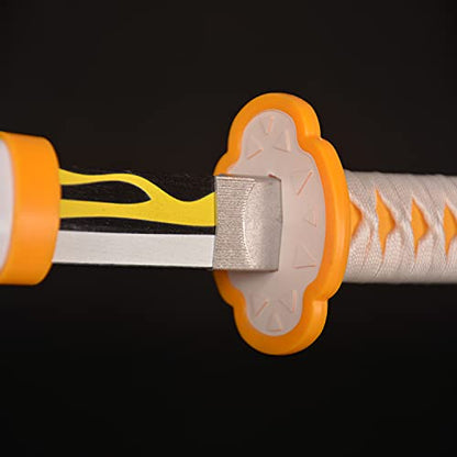 SV Anime Demon Sword Katana 41 Inch Decorative Collectible Gift Cosplay Sword,Various Styles Available - size: 41 in-Zenitsu