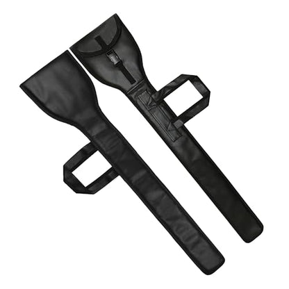 Masonic Knights Templar Sword Carrying Case Black Leather | Soft Padded Storage Bag