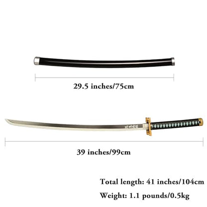 SV Anime Demon Sword Katana 41 Inch Decorative Collectible Gift Cosplay Sword,Various Styles Available - size: 41 in-Muichirou