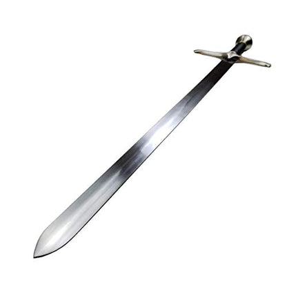 Medieval Sword One Hand Sword, Dull Blade. for Collection, Gift, Show and Fair Cosplay and LARP - color: Knight-Silver