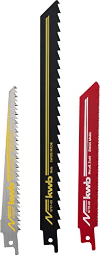 kwb Saber Saw Blades 576003 (3 Pieces, for Wood and Metal)