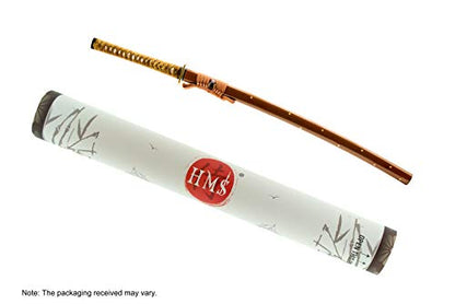 Plum Blossom Samurai Sword, Hand Forged Carbon Steel, Full Tang - color: 1045 Damascus Katana Bo-Hi 971
