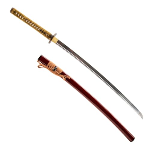 1045 Katana, Hand Forged Full Tang Japanese Sword | Classic Tsuba Series - color: Coin