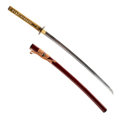 1045 Katana, Hand Forged Full Tang Japanese Sword | Classic Tsuba Series - color: Coin