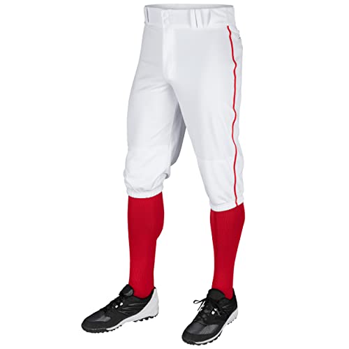 Champro Boys Triple Crown Knicker Style Youth Baseball Pants with Contrast-Color Braid Piping and Reinforced Sliding Areas