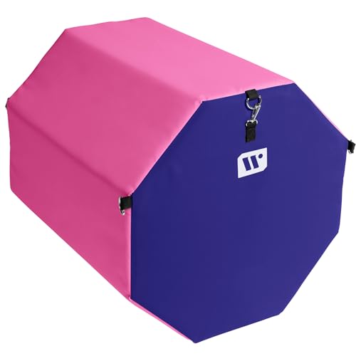 We Sell Mats Gymnastics Octagon Skill Shape Tumbling Mat, Somersault Backbend Trainer for Gymnastics, Cheerleading and Martial Arts - color: Purple / Pink, size: Medium