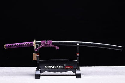 MURASAME Katana Sword 41" T10 Steel Clay Tempered Razor Sharp Blade Full Tang Handmade - color: Seawater Dragon
