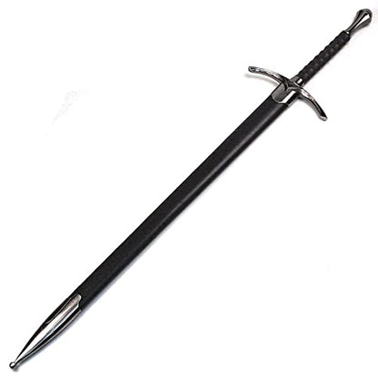 Ace Martial Arts Supply 36" Medieval Knight Arming Sword with Scabbard – Unsharpened Stainless Steel for Cosplay & Display - color: Chivalry Ring