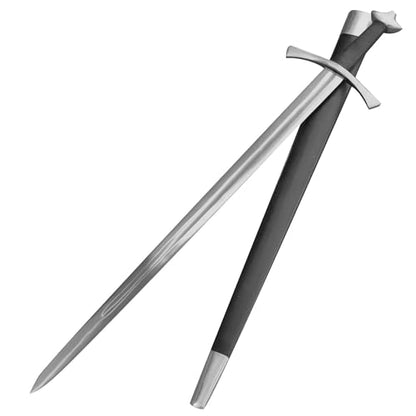 Armory Replicas™ Medieval Hand Forged Knight Sword EN45 Carbon Steel Full Tang with Scabbard - style: Medieval Knightly Arming Sword