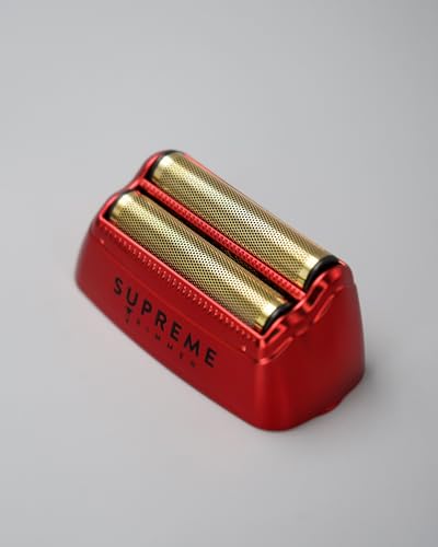 Supreme Trimmer Replacement Foil & Cutter SB63 | Hypoallergenic Foil for Crunch STF602 | Red - color: Red Foil & Cutters