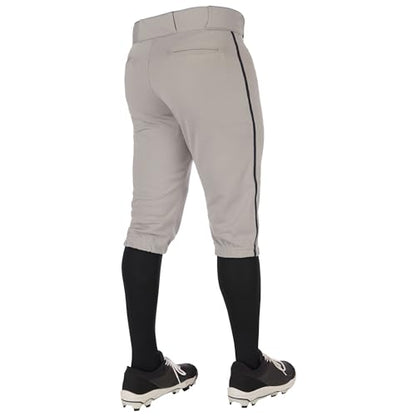 Champro Boys Triple Crown 2.0 Baseball Knickers with Braid - color: Grey, Black, size: Medium