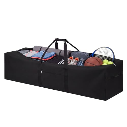 1 Pcs 36 x 13 x 13 Inch, 100 L Large Storage Duffle Bag Black - color: Black, size: 36 x 13 x 13 Inch, 100 L