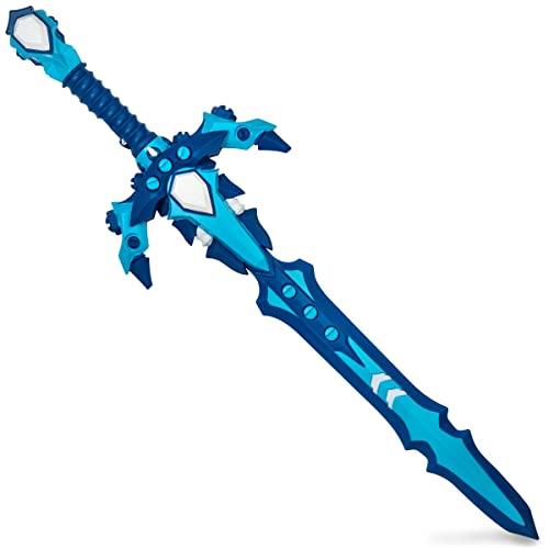 Formidable Toys - 32" Foam Swords for Kids - Mix & Match Designs - Pretend Play & Knight Toys - Fun Foam Weapons for Adults & Kids - color: Blue & White, style: Voss