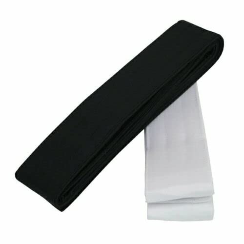 kaku obi Belt for iaido Japanese Traditional Cotton iaido Belt, kyudo Strap - color: White, size: Width 2.36 in