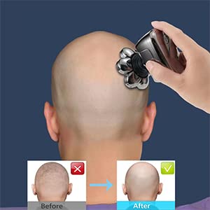 8 Blades Men's Electric Shavers Replacement Heads Razor replacement Blades for Bald Men Wet and Dry Compatible Waterproof (8D Silvery) - color: Silver3