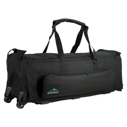 EASTROCK Drum Hardware Bag with Wheels Drum Stand Accessory Bag,Black - color: black, size: with Wheels