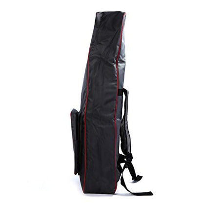 LEONARK Fencing Draw-bar Wheel Bag for Epee Saber and Foil - Hema Sword Bag Trolley Case for Fencing Suit and Mask - color: Black A