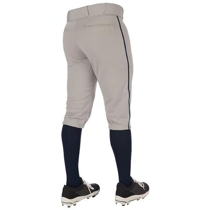 Champro Boys Triple Crown 2.0 Baseball Knickers with Braid - color: Grey, Navy, size: X-Large