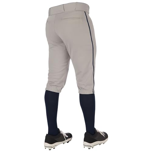Champro Boys Triple Crown 2.0 Baseball Knickers with Braid - color: Grey, Navy, size: X-Small