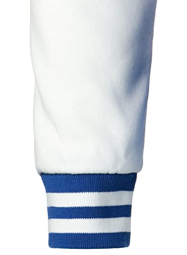 HOOD CREW Man’s Varsity Jacket Cotton Blend Letterman Jackets - color: Blue, size: X-Large